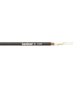 C255 CAVO MICROFONICO BILANCIATO 2 X 0,22 MM²- NERO - 100 M