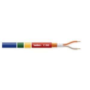 C260/VE CAVO MICROFONICO BILANCIATO 2 X 0,25 MM²- VERDE - 100 M