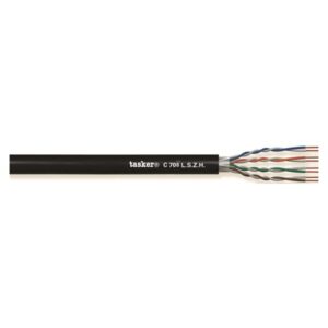 C708LSZH CAVO LAN 5e U.T.P. IN L.S.Z.H. 4 X 2 X0,14 MM² - NERO - 305 M