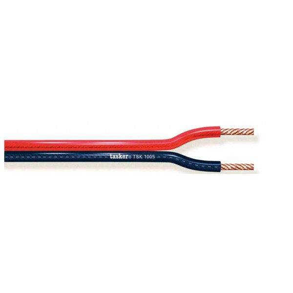 TSK1005 PIATTINA TRASPARENTE ROSSONERA 2 X 4,00MM² - 50 M