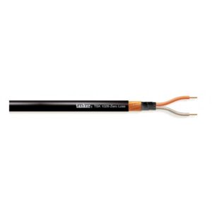 TSK1026 CAVO MICROFONICO BILANCIATO ZERO LOSS2 X 0,25 MM² - NERO - 100 M