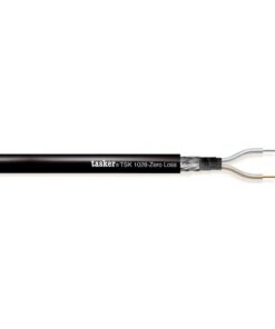TSK1028 CAVO MICROFONICO BILANCIATO ZERO LOSS2 X 0,35 MM² - NERO - 100 M