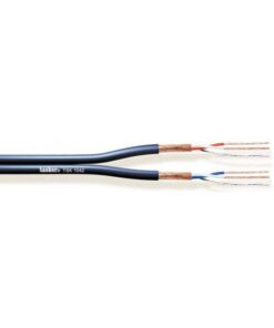 TSK1042 CAVO PIATTO MICROFONICO BILANCIATO  2 X2 X 0,22 MM² - BLU - 100 M