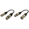 CZZDMX025ADP 2 CAVI RACCORDO XLR3 FEMMINA-XLR5 MASCHIO, XLR3 MASCHIO-XLR5 FEMMINA