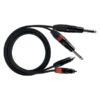 DZZJ500 CAVI AUDIO 2 X CONNETTORI RCA -2 X JACK 6, 3 MM MONO 5 M