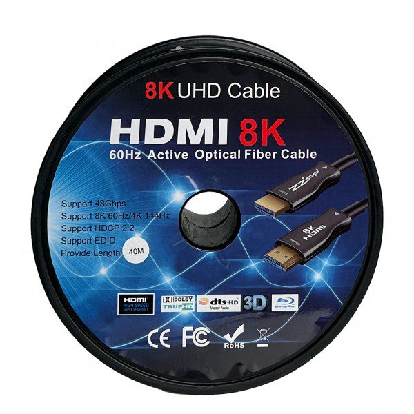 HDZZAOC40 CAVO HDMI 2.1 8K FIBRA OTTICA 48GBPS- 40 M