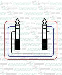 JZZJ050 CAVI PER STRUMENTI JACK 6,35 STEREO - JACK 6,35 STEREO 0,5M