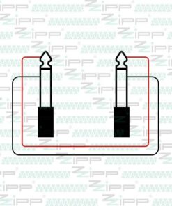 JZZM300 CAVI PER STRUMENTI JACK 6,35MM MONO - JACK 6,35MM MONO 90° 3M