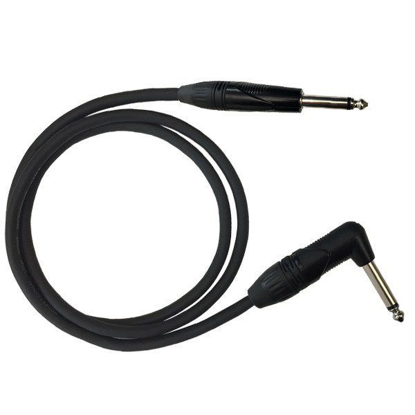 JZZM300 CAVI PER STRUMENTI JACK 6,35MM MONO - JACK 6,35MM MONO 90° 3M