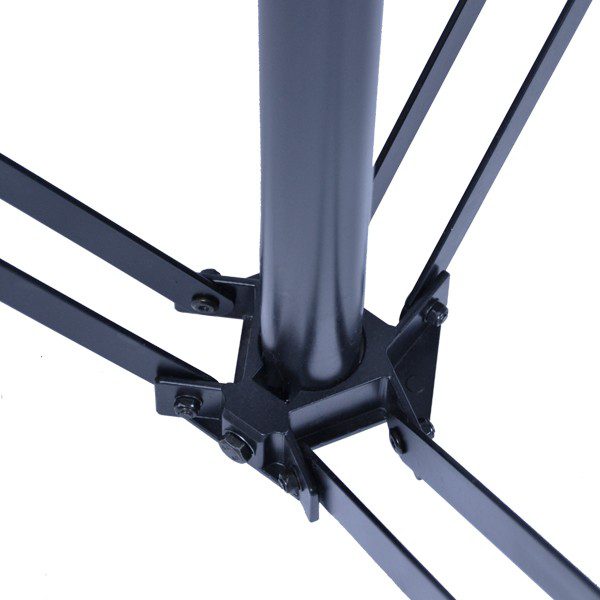 LSZZ022 STATIVO TELESCOPICO PER FARI CON MANOVELLA VERSIONE ROBUSTA IN ACCIAIO