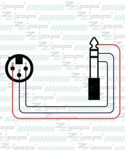 MZZJ1000 CAVO MICROFONICO PRESA XLR - JACK 6,35MMBILANCIATO LUNGHEZZA 10 M