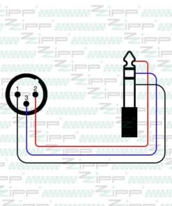 MZZM300 CAVO SPEAKER SPINOTTO XLR - JACK BILANCIATO 6,35MM 3M