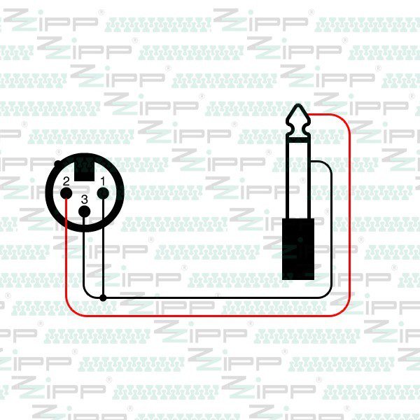 MZZX500 CAVI MICROFONICI PRESA XLR - JACK 6,35MMSBILANCIATO 5M