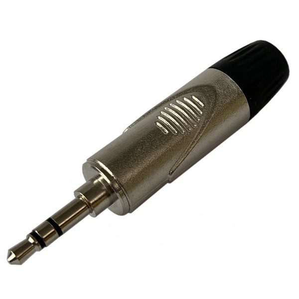 NJZZ006P CONNETTORE VOLANTE MINI-JACK STEREO 3,5MM SATINATO