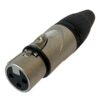 NXZZ001P CONNETTORE VOLANTE XLR 3 POLI - SATINATO