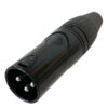 NXZZ002B CONNETTORE VOLANTE XLR 3 POLI - MASCHIO- NERO