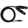 YZZF150 CAVO AUDIO 1 MINI-JACK 3,5 STEREO - 2 PRESE XLR 1,5M