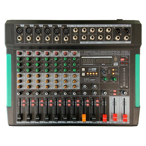 ZZMX8RBT MIXER 8 CANALI CON LETTORE MP3 BLUETHOOTE BLUETHOOT