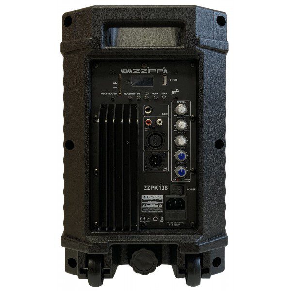 ZZPK108 CASSA ATTIVA DA 8", CON BLUETOOTH E LETTORE MP3, POT. MAX 200W