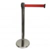 ZZPST2R COLONNINA TENDINASTRO CROMATA CON NASTRORETRAIBILE ROSSO