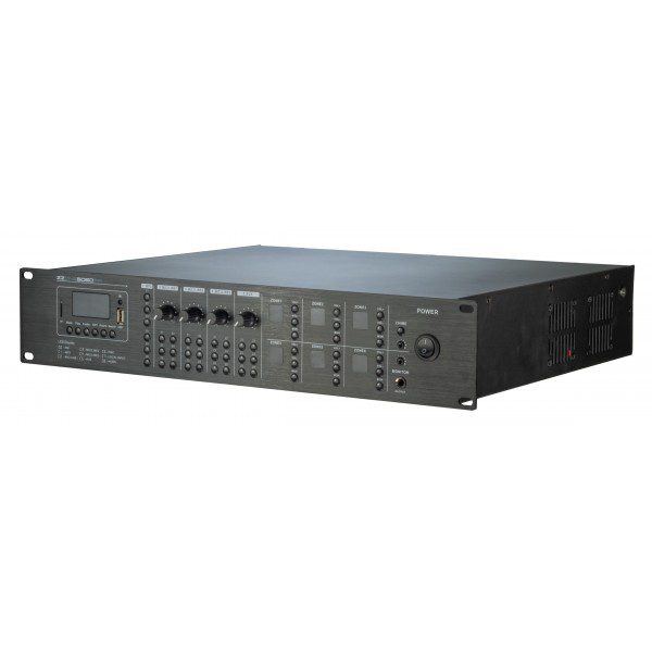 ZZONE6060PA AMPLIFICATORE MIXER LETTORE USB/BT/FM DA60W A 6 ZONE