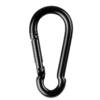 Carabiner 6 x 60 mm - 10 pezzi - nero