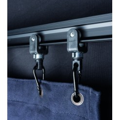 Carabiner 6 x 60 mm - 10 pezzi - nero