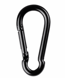 Carabiner 6 x 60 mm - 10 pezzi - nero