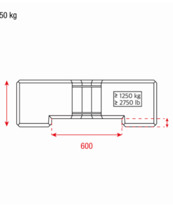 Concrete Ballast Base 1250 kg