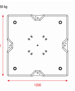Concrete Ballast Base 1250 kg