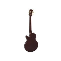 DIMAVERY LP-600 Electric Guitar, brown
