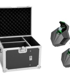 EUROLITE Set 2x LED CAT-80 Beam Effect + Flightcase