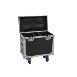 EUROLITE Set 2x LED TMH-B120 Hypno Moving-Head Beam + Flightcase with wheels