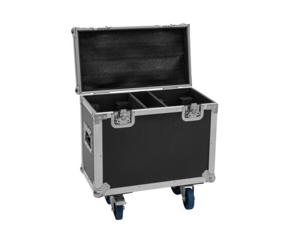EUROLITE Set 2x LED TMH-B120 Hypno Moving-Head Beam + Flightcase with wheels