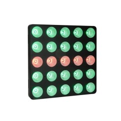 EUROLITE Set 4x LED Pixel Matrix Panel 5x5 RGB/WW + Flightcase with wheels