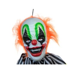 EUROPALMS Halloween Figure Clown Curby, animated, 155cm