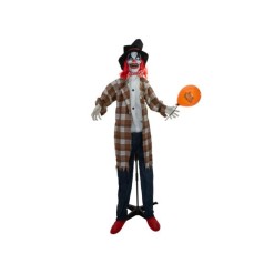 EUROPALMS Halloween Figure Clown Hatty, animated, 185cm
