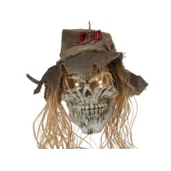 EUROPALMS Halloween Scarecrow Skull, 70cm