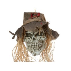 EUROPALMS Halloween Scarecrow Skull, 70cm