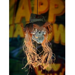 EUROPALMS Halloween Scarecrow Skull, 70cm