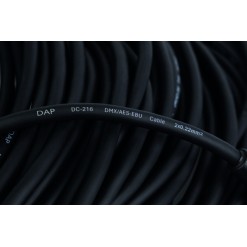 FLN09 - DMX & AES/EBU XLR/M 3P to XLR/F 3P Neutrik NC3-BAG Series 0,75 m - placcato argento