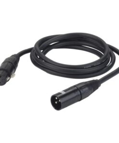 FLN09 - DMX & AES/EBU XLR/M 3P to XLR/F 3P Neutrik NC3-BAG Series 20 m - placcato argento