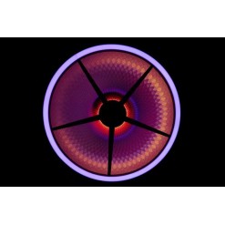 Goliath Effetto luce retrò con simulazione di tungsteno e doppio anello LED RGB