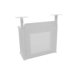 OMNITRONIC 2x Tower for BOOZ Event Stand white