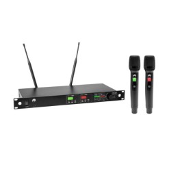 OMNITRONIC UHF-602 2-channel Wireless Mic System 520-554 MHz