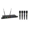 OMNITRONIC UHF-604 4-channel Wireless Mic System 823-832/863-865 MHz