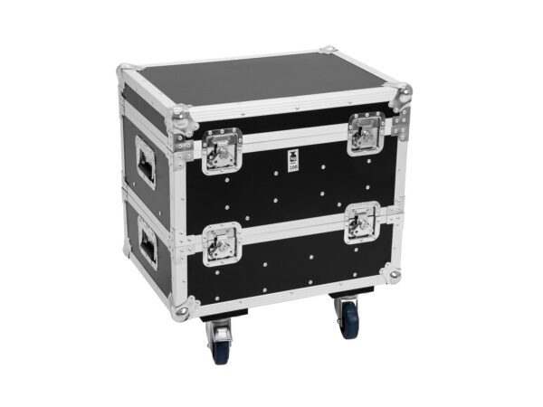 ROADINGER Flightcase 8x IP PIX Strobe RGB CW+WW with wheels