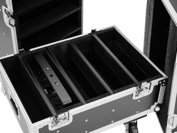 ROADINGER Flightcase 8x IP PIX Strobe RGB CW+WW with wheels