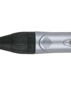 XLR 5P X-type - male Tappo terminale nero - alloggiamento in nichel