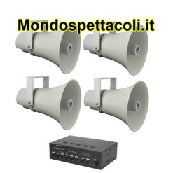 Kit 4 Trombe per Impianti Sportivi